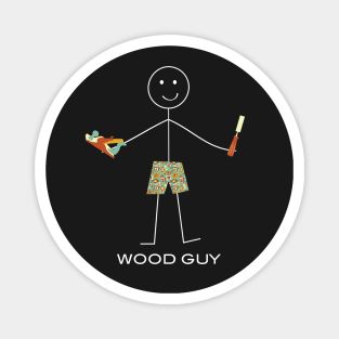 Funny Mens Woodworking Design Magnet